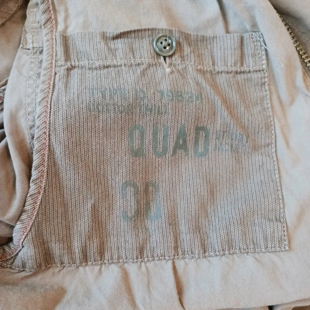 J. Crew A22 Military Jacket. Size Large Tall (Beige/Light Brown)